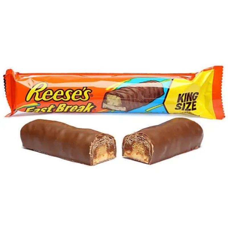 Reese’s Fast Break King Size Candy Bars: 18-Piece Box