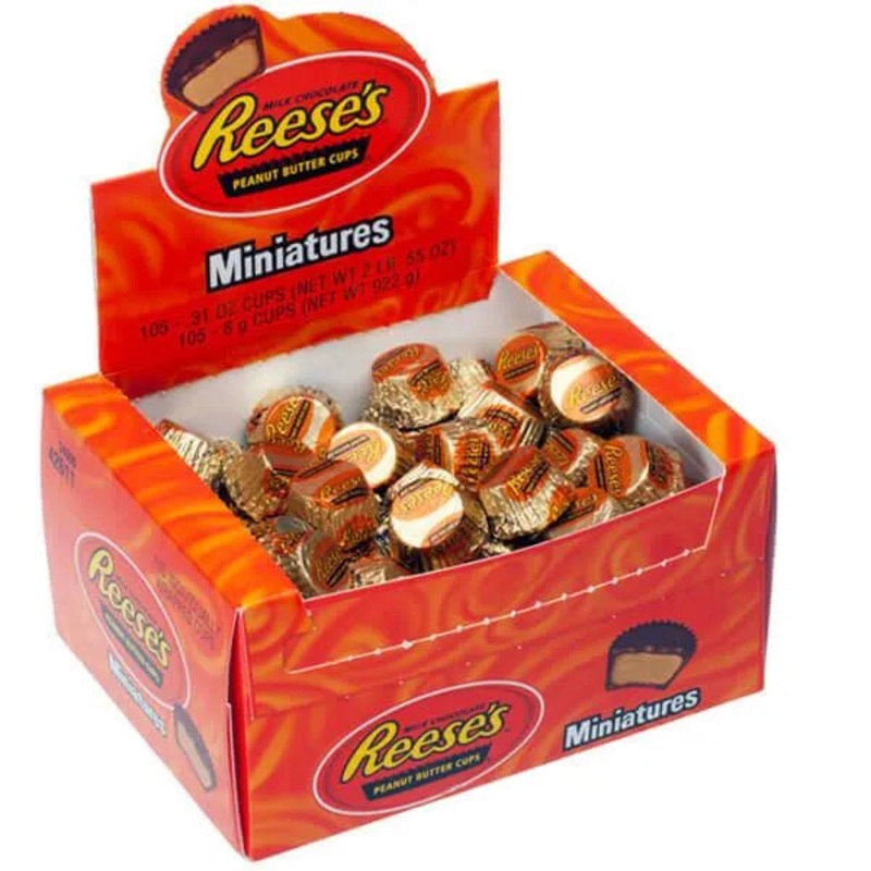 Reese’s Peanut Butter Cups Miniatures: 105-Piece Box