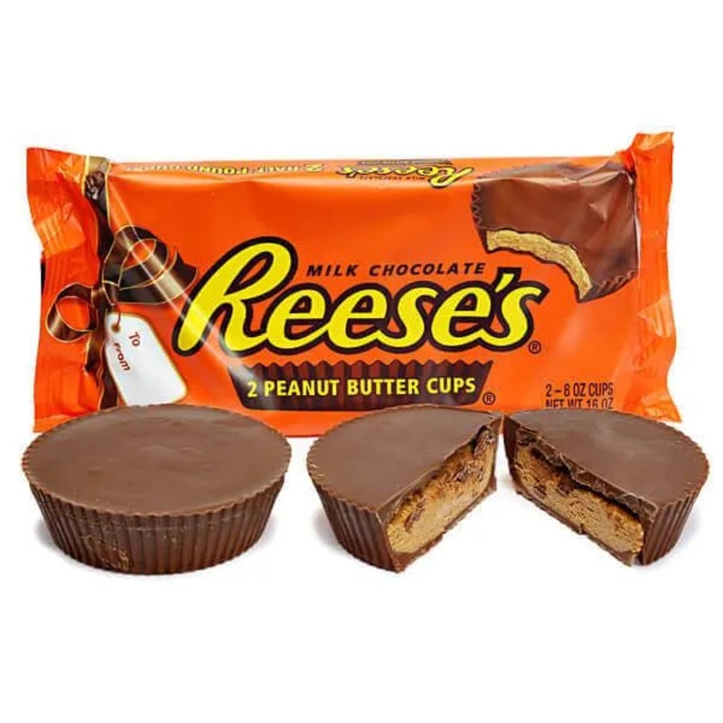 Reeses Jumbo 8-Ounce Peanut Butter Cups: 2-Piece Pack