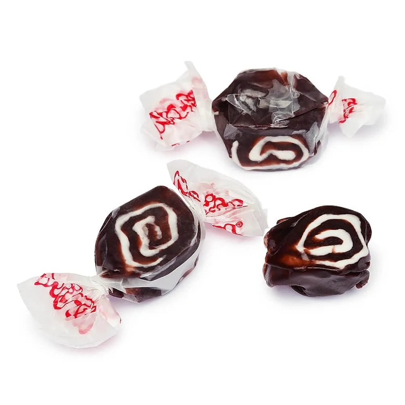 Salt Water Taffy – Black Licorice Swirl: 2.5LB Bag