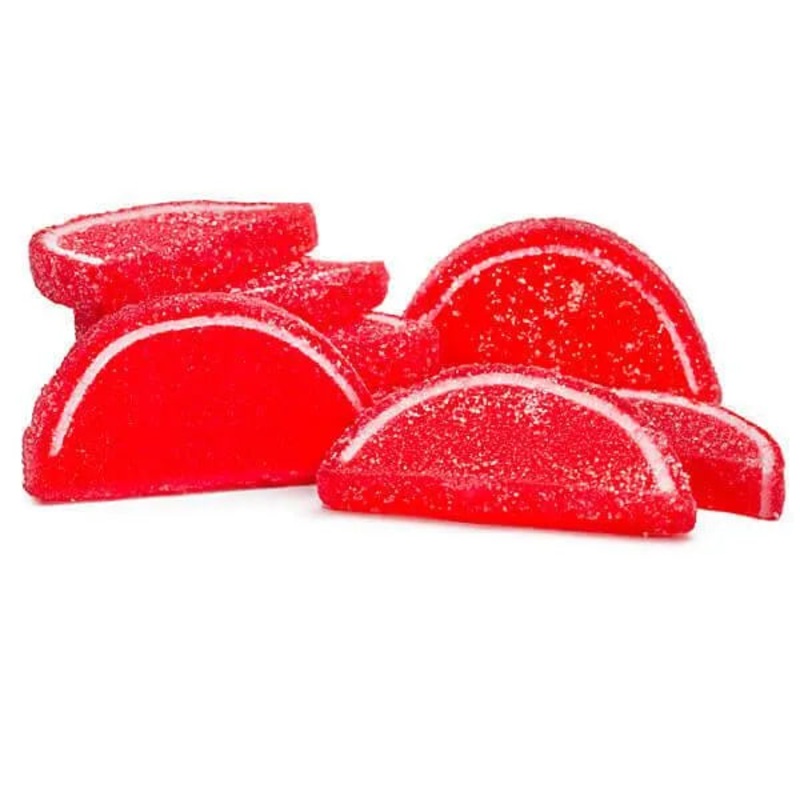 Albanese Candy Fruit Jell Slices – Red Raspberry: 5LB Box