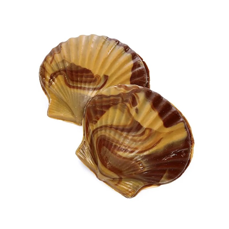 Asher’s Swirled Milk Chocolate and Peanut Butter Sea Shells Candy: 64-Piece Box