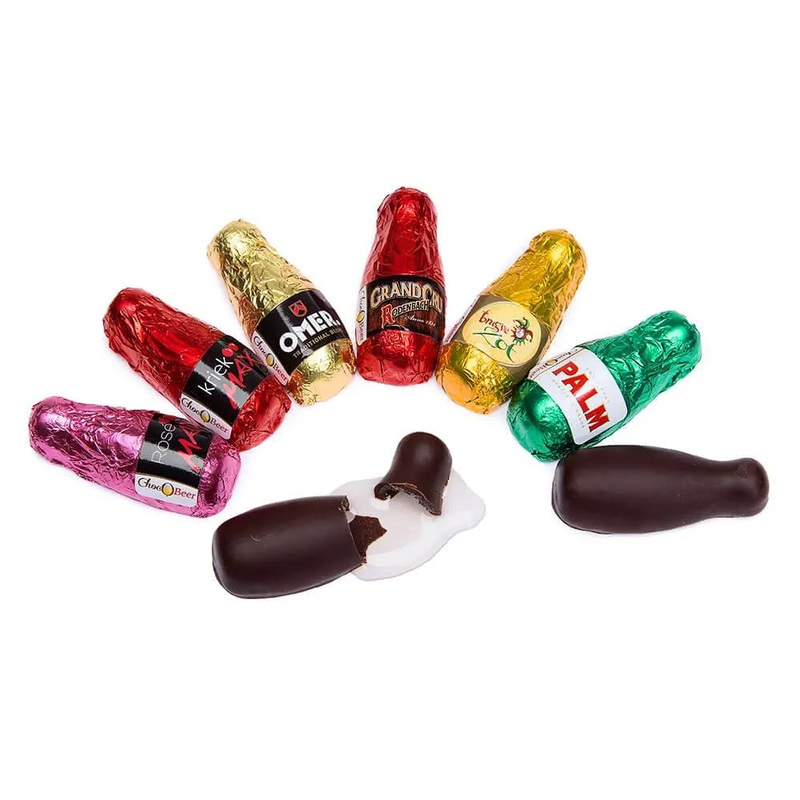 Bee International Beer Filled Dark Chocolate Bottles – Assorted: 6-Piece Gift Box