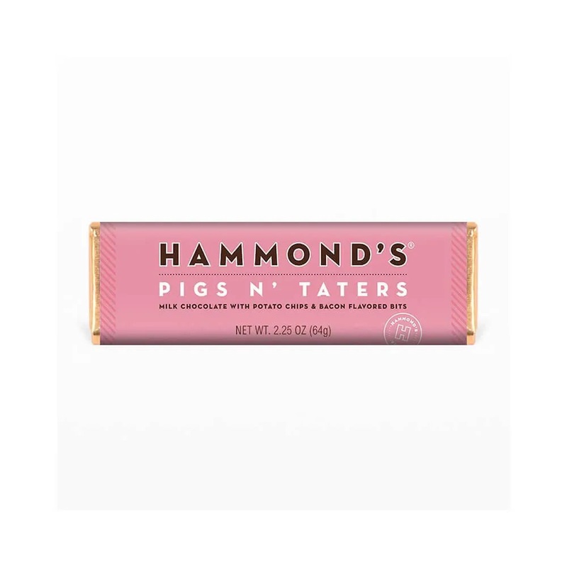 Hammond’s Pigs N’ Taters Milk Chocolate Bars: 12-Piece Box