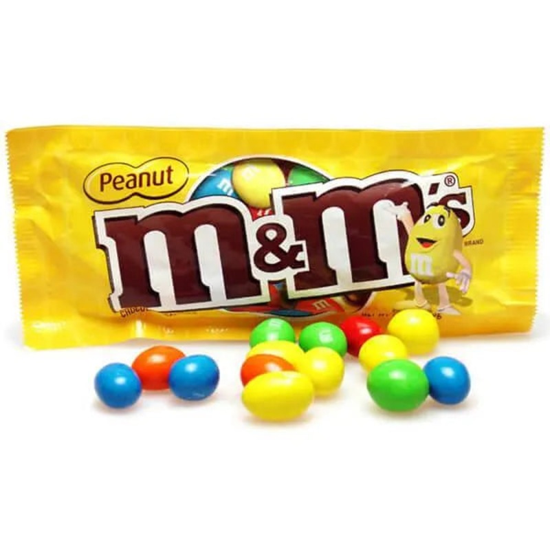 M&M’s Candy Packs – Peanut: 48-Piece Box