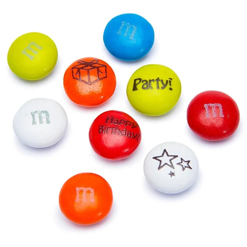 M&M’s Milk Chocolate Candy – Birthday: 2LB Bag