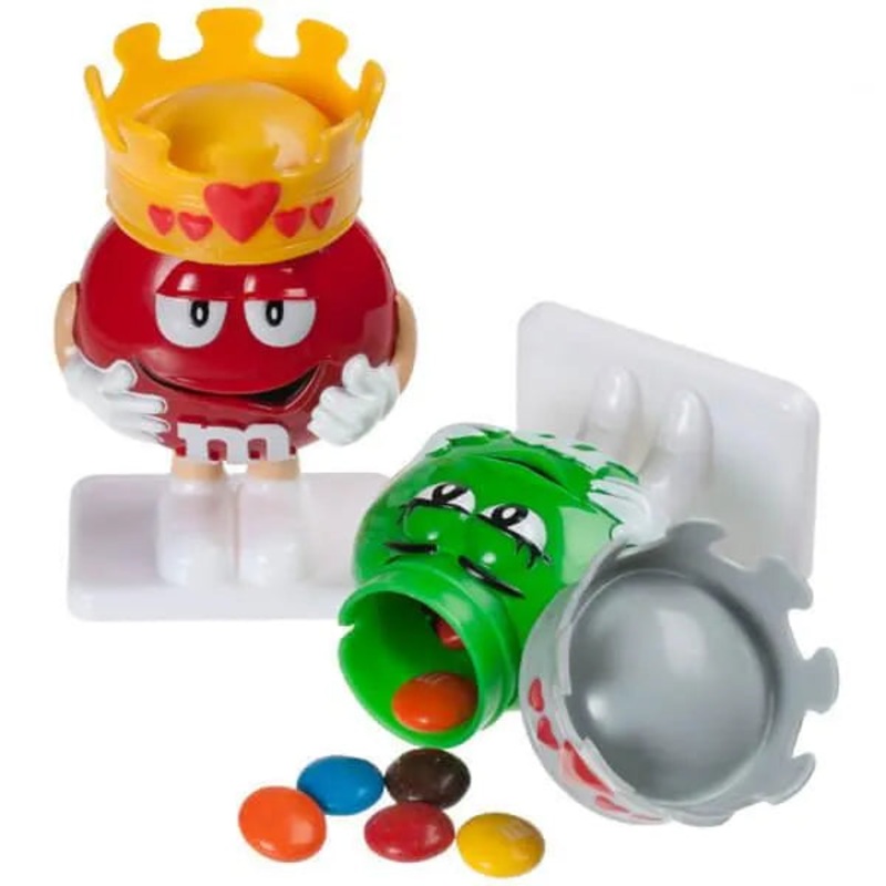 M&M’s Minis Candy Filled Valentine Figurines: 12-Piece Display