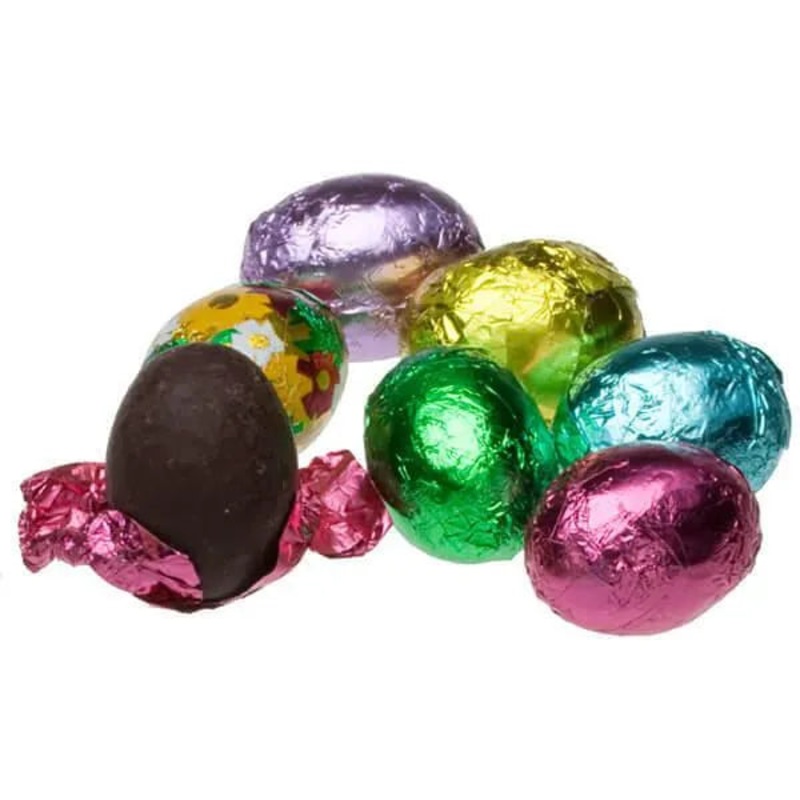 Madelaine Foiled Gourmet Chocolate Easter Eggs – Dark: 5LB Bag