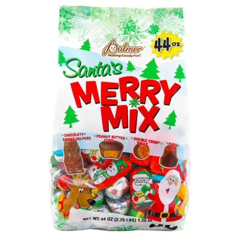 Palmer Santa’s Merry Mix of Chocolate Candy: 2.75LB Bag