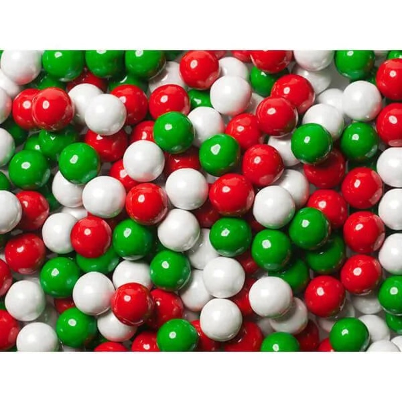 Sixlets Mini Milk Chocolate Balls – Christmas Colors Assortment: 2LB Bag