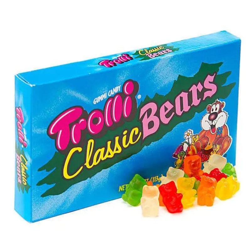 Trolli Classic Gummy Bears 4-Ounce Theater Boxes: 12-Piece Case