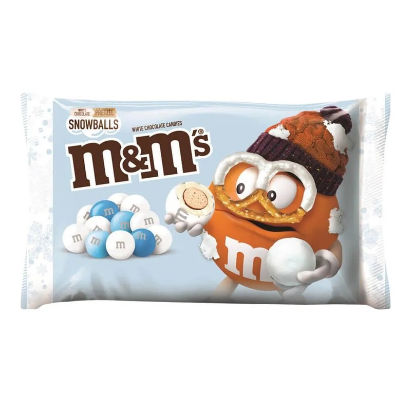 White Chocolate Pretzel Snowball M&M’s: 7.4 Ounce Bag