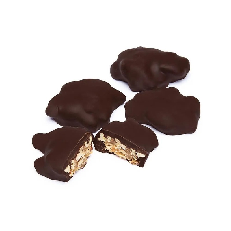 Asher’s Dark Chocolate Pecan Caramel Patties: 5LB Box
