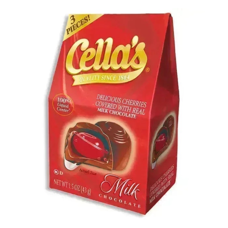 Cella’s Milk Chocolate Covered Cherries Mini Gift Boxes: 24-Piece Case