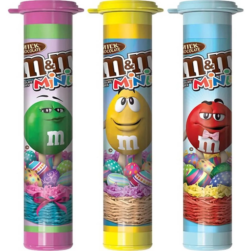 Easter M&M’s Minis Candy Mega Tubes: 24-Piece Box