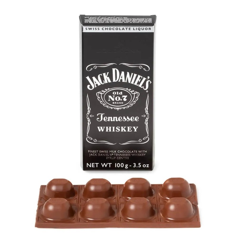 Jack Daniel’s Whiskey Filled Chocolate Bar: 10-Piece Box