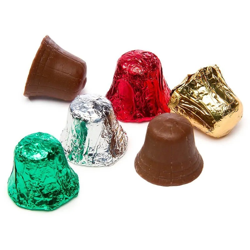 Madelaine Christmas Foiled Chocolate Bells – Milk: 5LB Bag