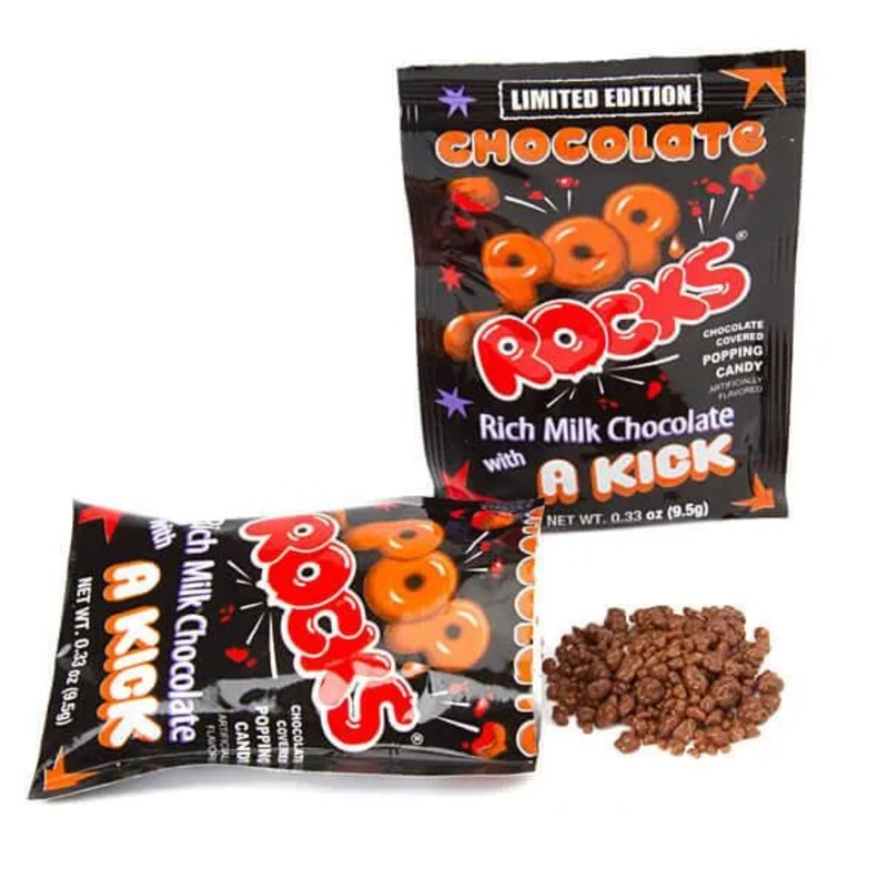 Pop Rocks Candy Packs – Chocolate: 24-Piece Box