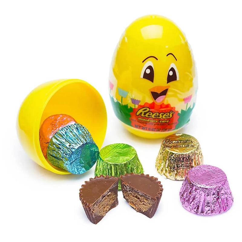 Reese’s Peanut Butter Cups Miniatures Filled Plastic Chicks: 15-Piece Display
