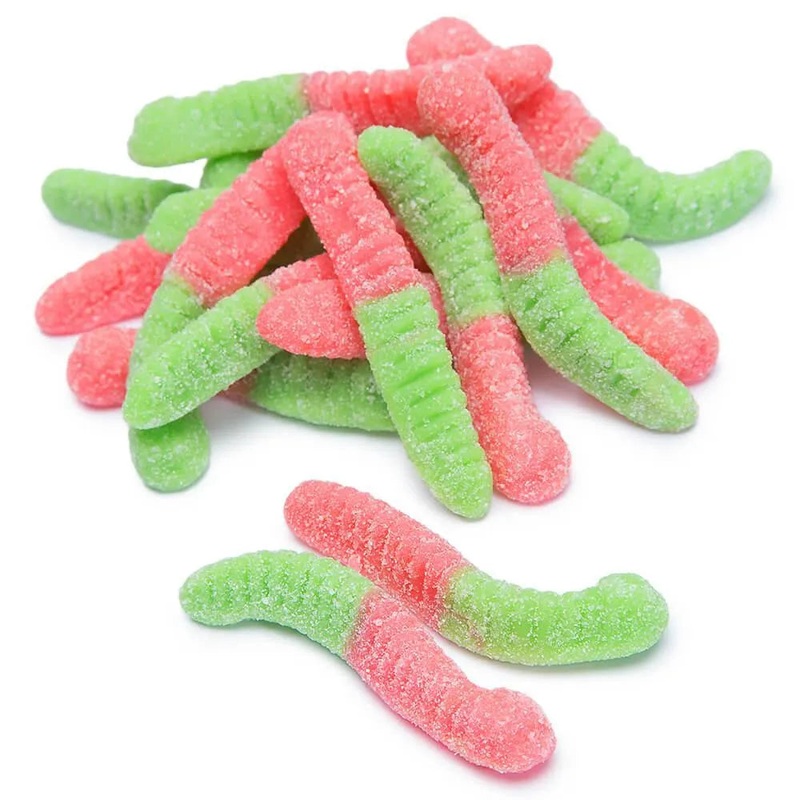 Trolli Sour Brite Crawlers Gummy Worms Candy – Watermelon: 3.75LB Box