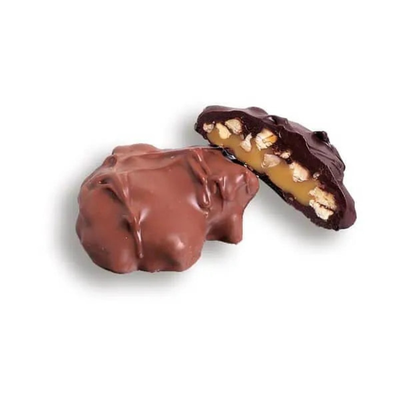 Asher’s Sugar Free Dark Chocolate Pecan Caramel Patties: 6LB Box
