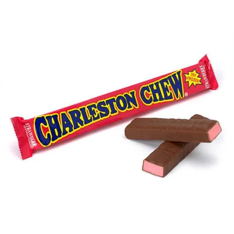 Charleston Chew Candy Bars – Strawberry: 24-Piece Box