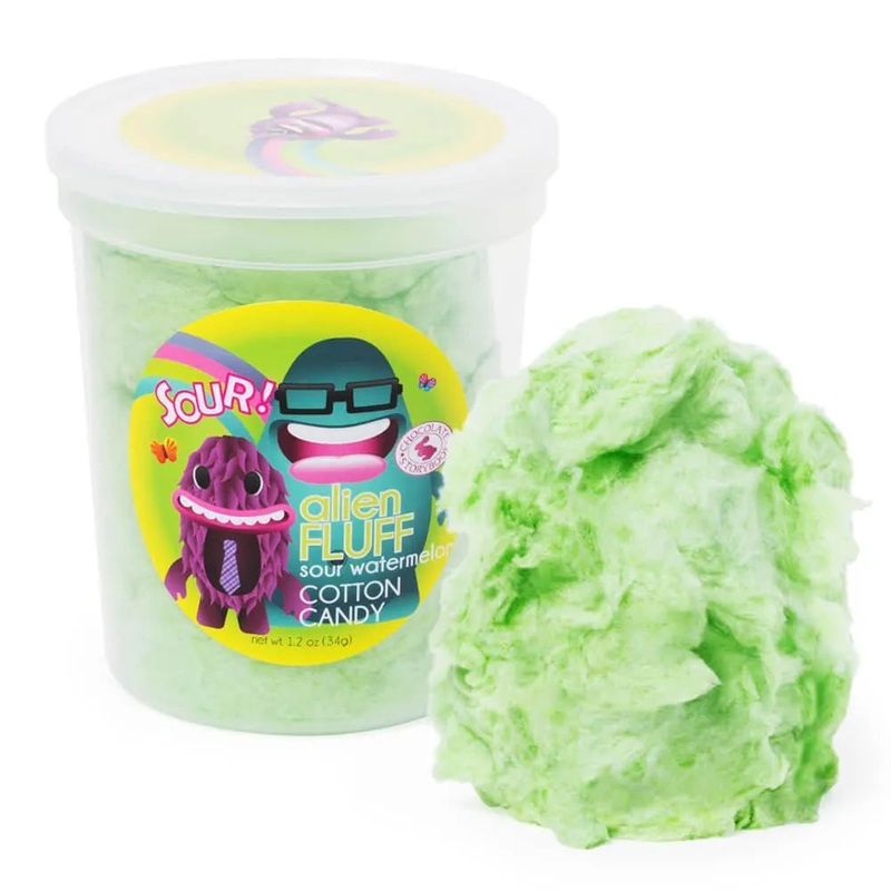 Chocolate Storybook Alien Fluff Cotton Candy – Sour Watermelon: 12-Piece Box