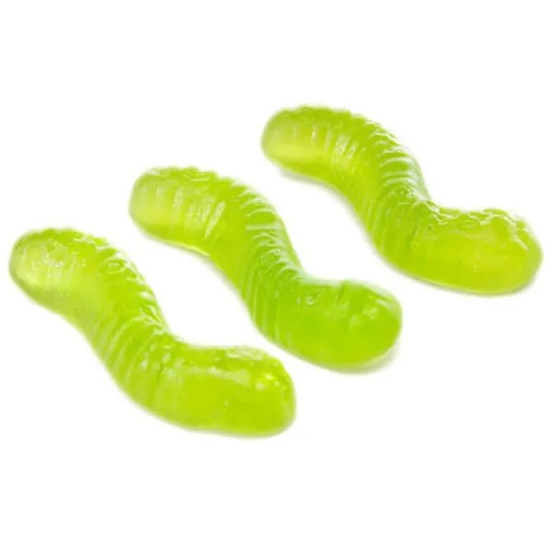 Gummy Inch Worms – Apple: 5LB Bag