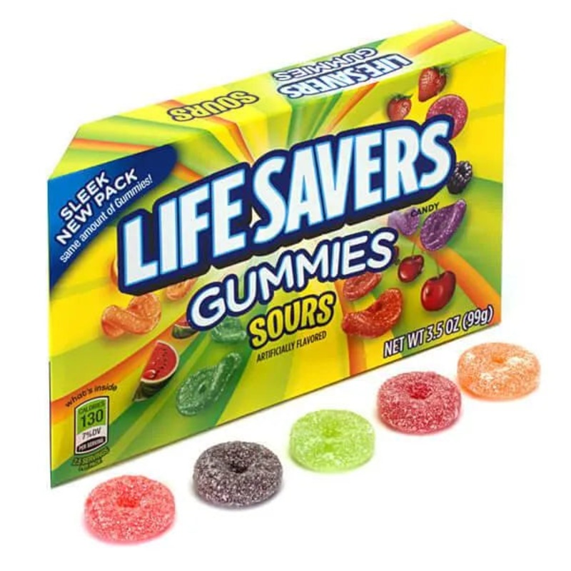 LifeSavers Gummies Candy 3.5-Ounce Packs – Sours: 12-Piece Box