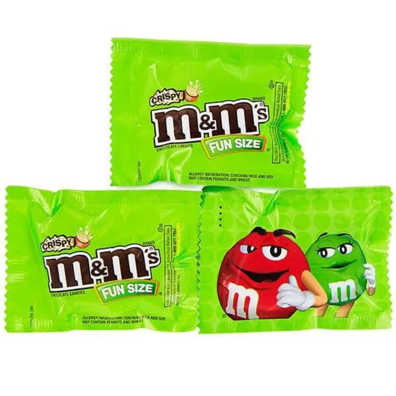 M&M’s Candy Fun Size Packs – Crispy: 15-Piece Bag