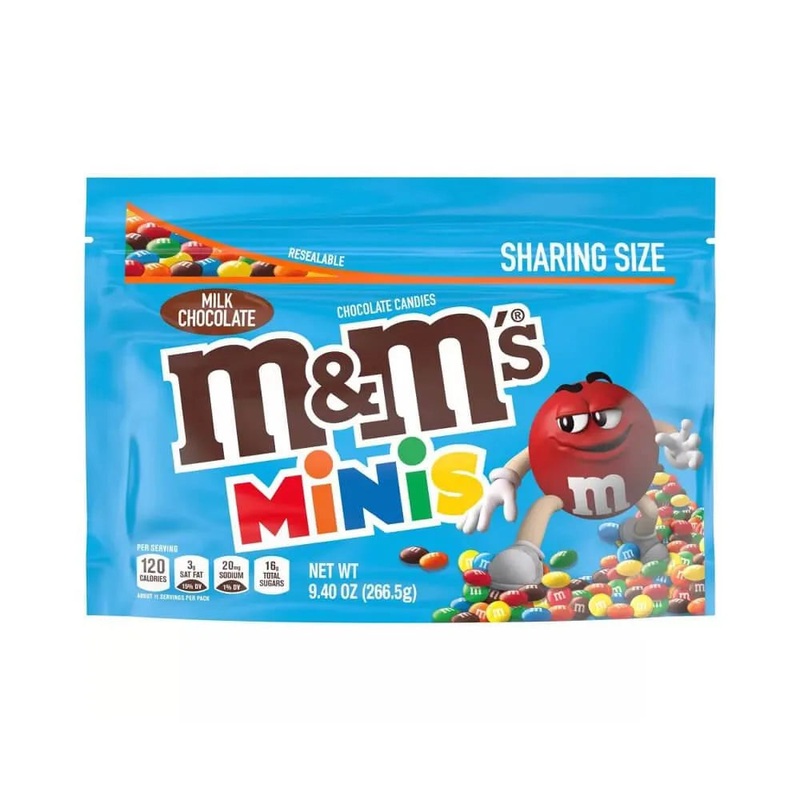 M&M’s Minis Milk Chocolate Candy: 9.4-Ounce Bag