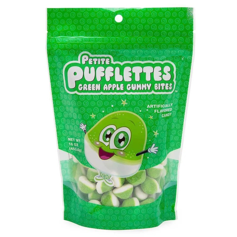 Petite Pufflettes Gummy Bites – Green Apple: 16-Ounce Bag