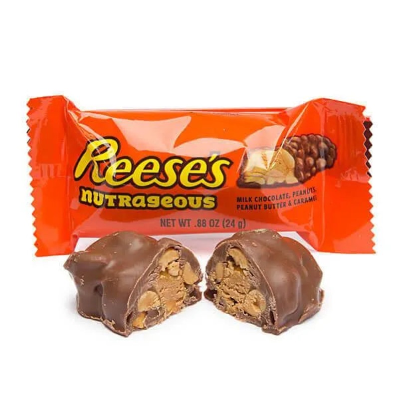 Reese’s Nutrageous Snack Size Candy Bars: 10-Piece Bag