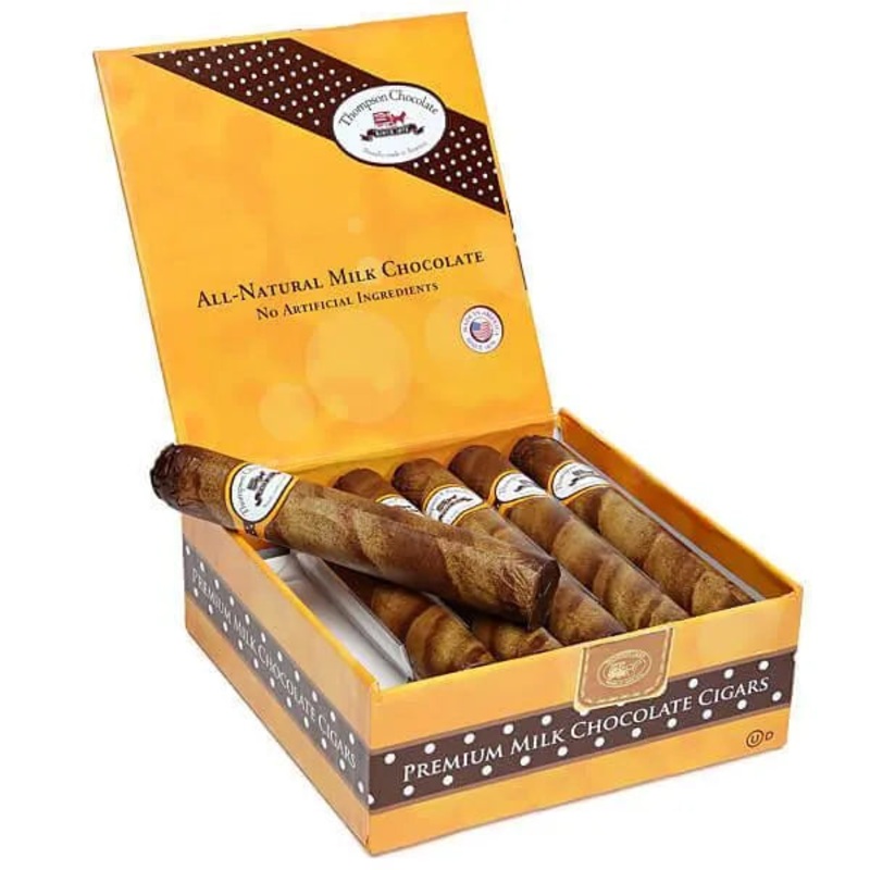 Thompson Milk Chocolate Cigars – Everyday: 12-Piece Box