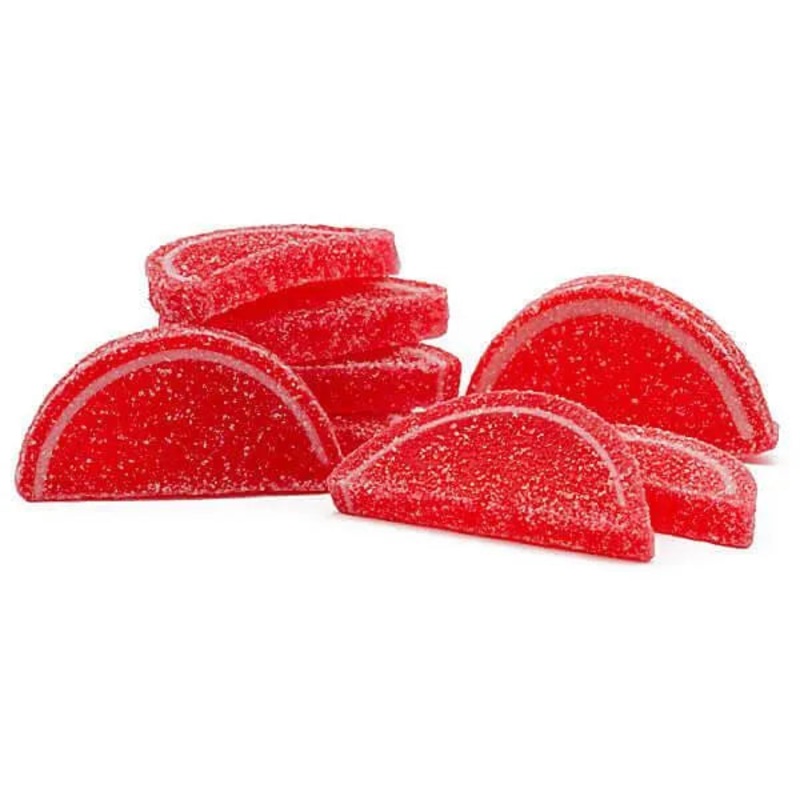 Albanese Candy Fruit Jell Slices – Cherry: 5LB Box