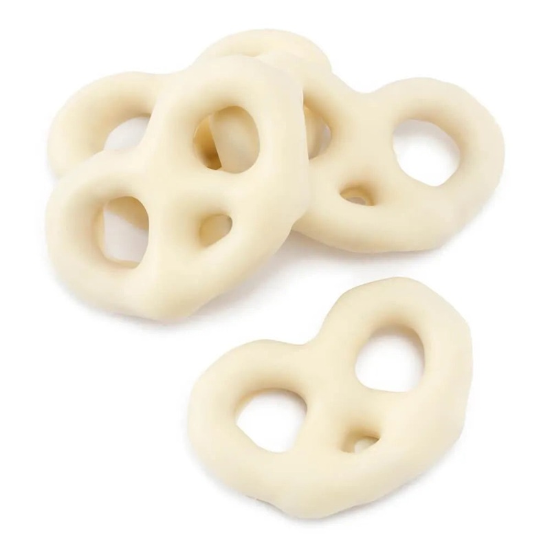 Asher’s White Chocolate Covered Mini Pretzels: 4LB Box