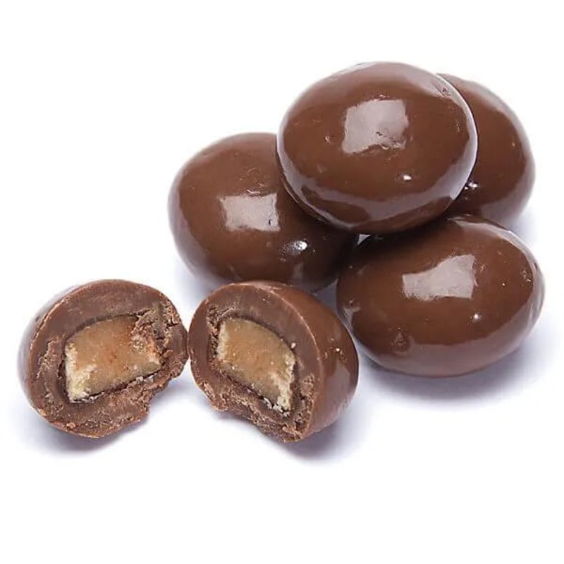 Chocolate Covered Almond Toffee Bites: 2LB Bag
