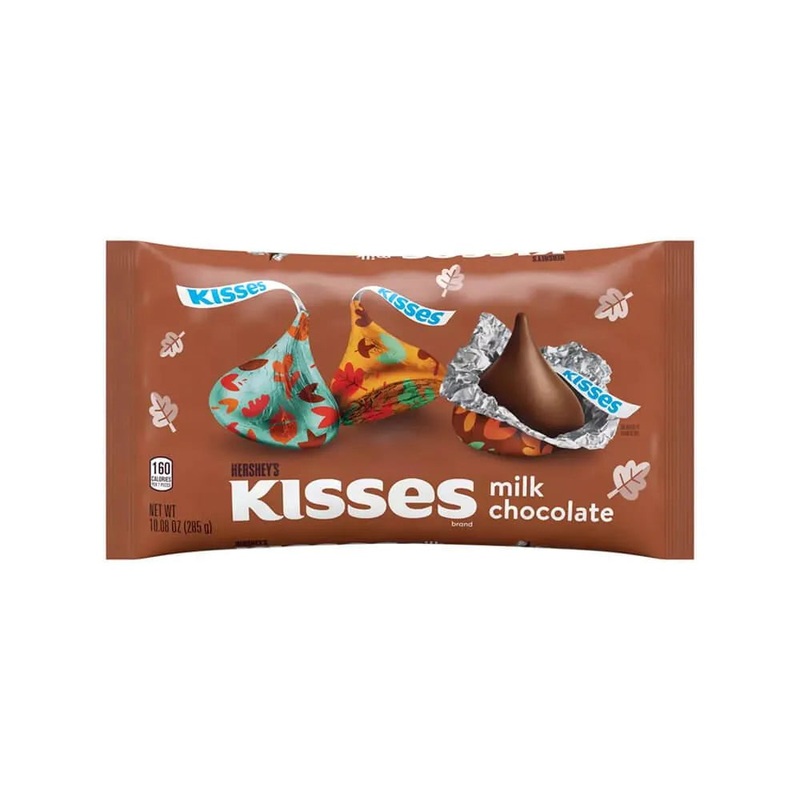 Hershey’s Kisses Autumn Foiled Milk Chocolate Candy: 60-Piece Bag