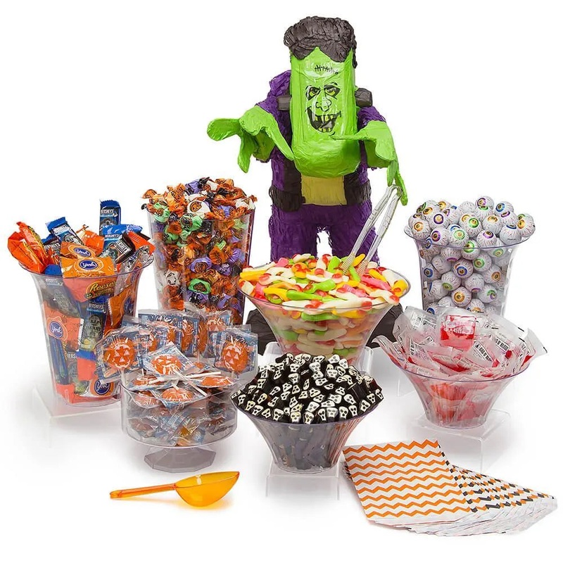 Spooky Halloween Candy Bar Table Assortment