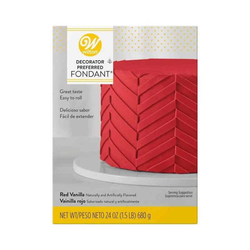Wilton Decorator Preferred Fondant – Red: 24-Ounce Package