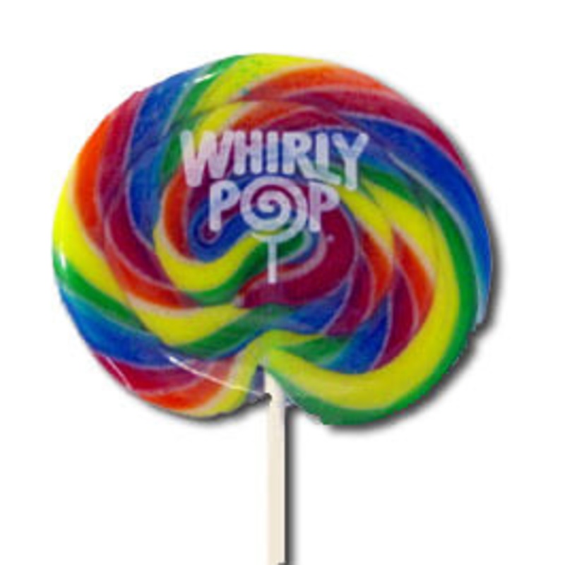Adams & Brooks Rainbow Whirly Pops 3oz 48ct
