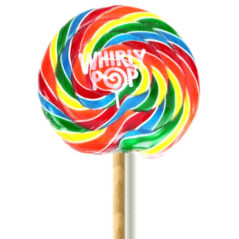 Adams & Brooks Rainbow Whirly Pops 6oz 36ct