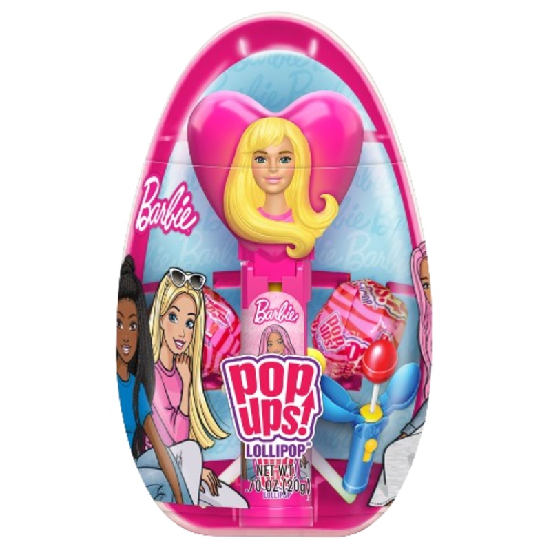 Barbie Pop Ups! Lollipop Jumbo Egg 0.7 oz