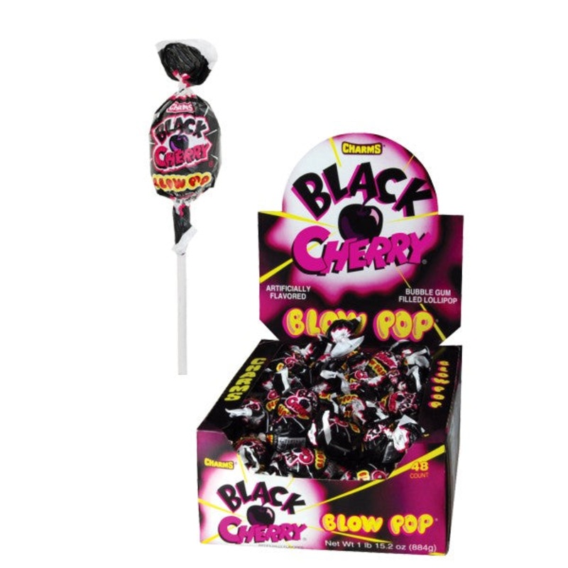 Charms Black Cherry Blow Pop Lollipops