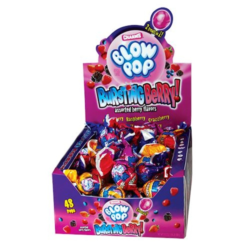 Charms Bursting Berry Blow Pop Lollipops