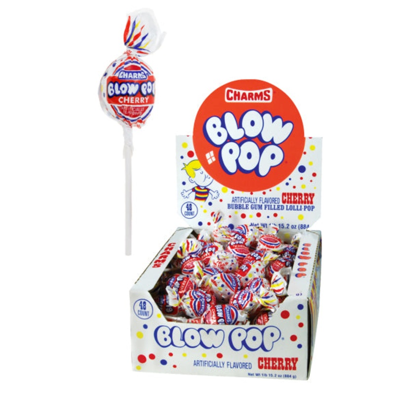 Charms Cherry Blow Pop Lollipops
