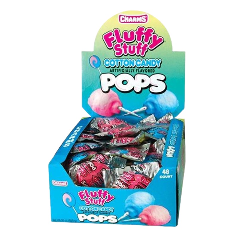 Charms Fluffy Stuff Cotton Candy Pops