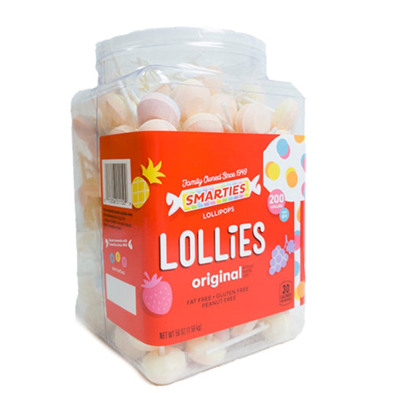 Smarties Lollies Original Lollipops – Tub of 200