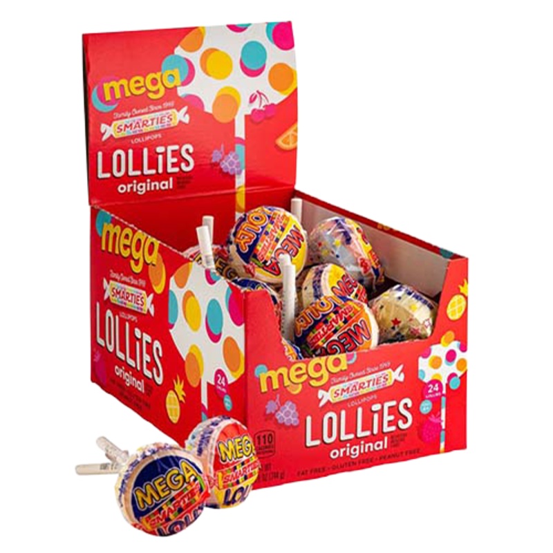 Smarties Mega Lollies Lollipops