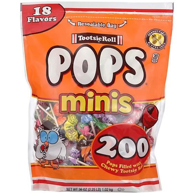 Tootsie Pops Minis Lollipops – Bag of 200